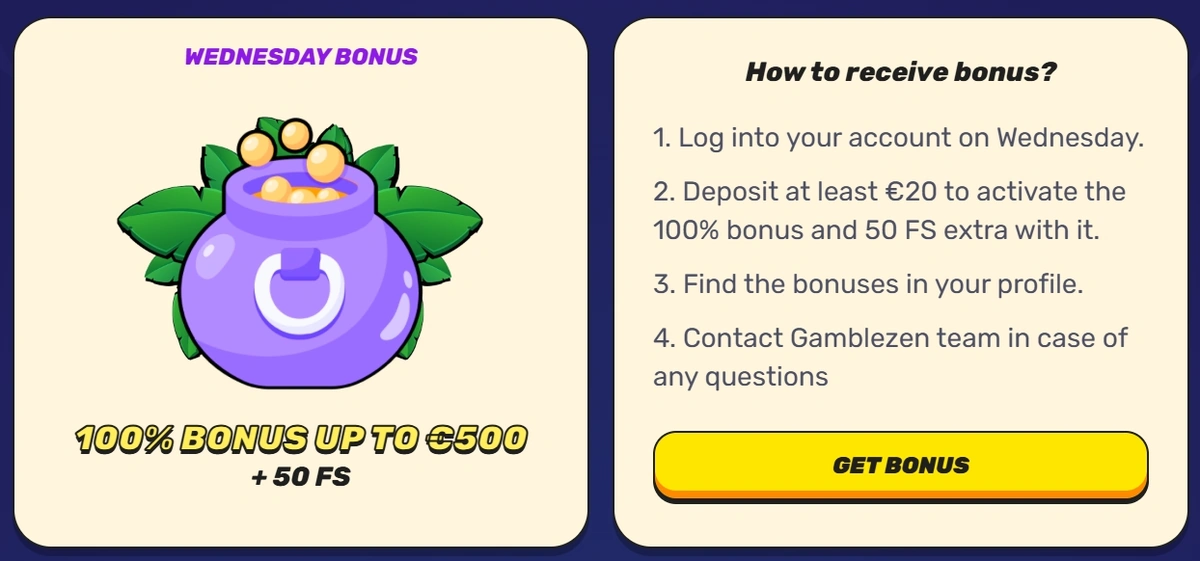 Wednesday Bonus Pack